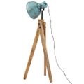 vidaXL Podlahová lampa 25 W šmuhovaná modrá 45x45x120 cm E27