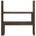 vidaXL Stolový organizér nastav. hnedý dub 40x17x41 cm kompozit. drevo