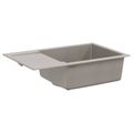 vidaXL Drez Sivá 780 x 500 mm 80% Kvárc a 20% Živica