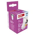 LED žiarovka Classic MR16 strieborná/ GU10 / 3 W (32 W) / 345 lm / Studená biela