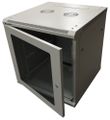 XtendLan 12U/600x600, na zeď, jednodílný, rozložený, skleněné dveře, šedý Rozvadec, 19", na stenu, jednodílný, výška 12U, 600×600, rozložený, sklenené dvere, nosnost 60kg, šedý