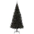 vidaXL Vianočný stromček Čierna 240 cm PVC