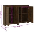 vidaXL Komoda dub sonoma 102x33x75 cm drevotrieska