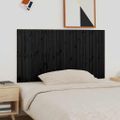 vidaXL Nástenné čelo postele čierne 166x3x90 cm masívna borovica