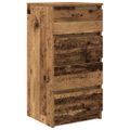 vidaXL Komoda staré drevo 37,5x35x76 cm kompozitné drevo
