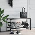vidaXL Regál na topánky sivý sonoma 90x30x45 cm kompozitné drevo