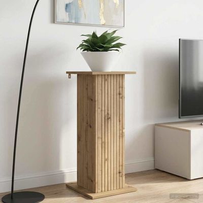 vidaXL Stojan na rastliny Dub artisan 30,5 x 30 x 80,5 cm