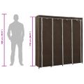 vidaXL Šatník so 4 priehradkami hnedý 175x45x170 cm