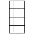 vidaXL Sprchová zástena walk-in, matné tvrdené sklo 80x195 cm