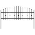 vidaXL Hrotová brána ASTEN 200 x 110 cm Čierna