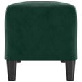vidaXL Lavička tmavozelená 100x35x41 cm zamat