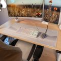 AROZZI ZONA Mousepad XL Frozen Lake/ XL podložka na stůl/ 900x420x4 mm/ voděodolná Podložka pod myš, 900×420×4mm, mikrovlákno, protiskluzová guma, vodeodolná, šedá