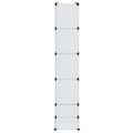 vidaXL Modulárna skrinka s 18 priečinkami, biela 37x146x180,5 cm