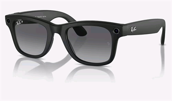 Meta Ray-Ban Wayfarer, AI okuliare, Matte Black, Polarized Gradient Graphite Large size