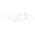 vidaXL Fóliovník s oceľovým rámom biely 80 m² 20x4x2 m