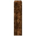 vidaXL Knižnica dymový dub 100x33x135 cm kompozitné drevo