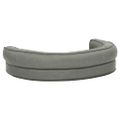 vidaXL Ergonomický matrac pre psa 75x53 cm ľanový vzhľad šedý