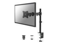 Montážna sada - plný pohyb - pre LCD displej - čierna - veľkosť obrazovky: 10"-30" - upevnenie svorkou, priechodka, upevniteľné na stôl