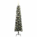 vidaXL Umelý vianočný stromček Zelená 180 cm PVC, plast a oceľ