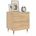 vidaXL Nočné stolíky 2 ks dub sonoma 40x35x47,5 cm kompozitné drevo