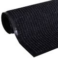 vidaXL Rohož pred dvere, čierna 117x220 cm, PVC