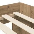 vidaXL Rám postele pre deti na vysokej posteli Dub artisan 90 x 200 cm
