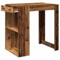 vidaXL Barový stôl staré drevo 102x70x103,5 cm kompozitné drevo