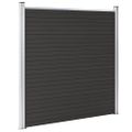 vidaXL Plotový panel WPC 180x186 cm čierny