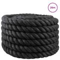 vidaXL Jutové lano 30 mm Čierna 100% Tossa juta