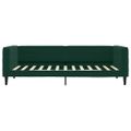 vidaXL Denná posteľ s matracom tmavozelená 100x200 cm zamat