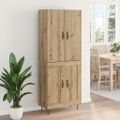 vidaXL Highboard 2 ks Remeselný dub 69,5 x 34 x 180 cm