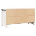 vidaXL TV skrinka biela 103x36,5x52 cm masívna borovica