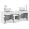vidaXL Set kabinetov do kúpeľne 3 ks Biela 49,5 x 41 x 64,5 cm