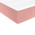 vidaXL Matrac s taštičkovými pružinami stredná tvrdosť ružový 120x190x20 cm zamat