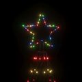 vidaXL Vianočný stromček kužeľ rôznofarebné svetlo 1400 LED 160x500 cm
