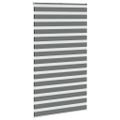 vidaXL Zebra roleta tmavošedá 120x230 cm šírka látky 115,9cm polyester
