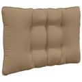vidaXL Vankúš na vonkajšiu pohovku Polyester Sivohnedá 68,5 x 68,5 cm