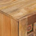 vidaXL Servírovacia skriňa s úložiskom Prírodná 60 x 33 x 75 cm