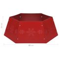 vidaXL Spodný kryt na vianočný stromček červený Ø 68x25 cm