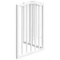 vidaXL Brána pre psa skladacia 3 panely biela 150 cm topoľové drevo