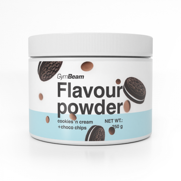 Flavour - GymBeam, cookies & cream a čokoládové kúsky