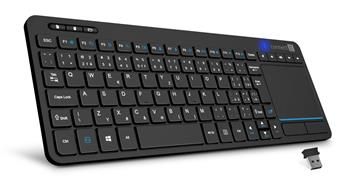 CONNECT IT Touch bezdrátová klávesnica + touch pad (+2x AAA batérie zdarma), ČIERNÁ