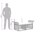 vidaXL Súprava záhradných pohoviek 7 ks Sivá polyratan