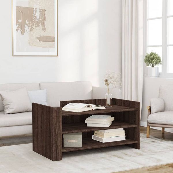 vidaXL Konferenčný stolík hnedý dub 100x50x50 cm kompozitné drevo