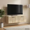 vidaXL Nástenná TV skrinka Dub sonoma 98 x 41 x 30 cm Kompozitné drevo