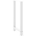 vidaXL Nohy barového stola, biele, 2 ks, 60 x (110-111) cm, oceľové
