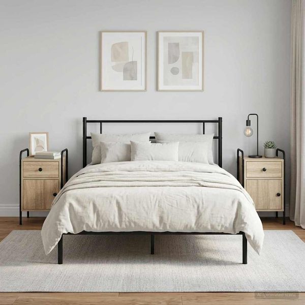 vidaXL Nočný stolík 2 ks Dub sonoma 35 x 36,5 x 61 cm Kompozitné drevo