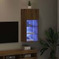 vidaXL Nástenný TV kabinet 40,5 x 30 x 90 cm Remeselný dub