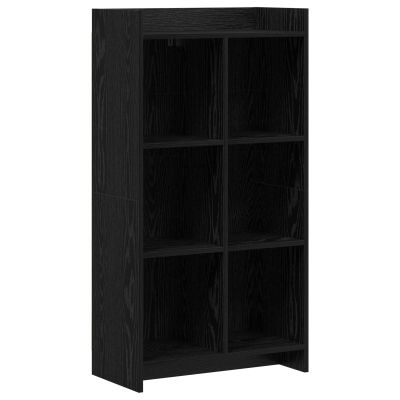 vidaXL Knižnica Čierny dub 59 x 30 x 111 cm Kompozitné drevo