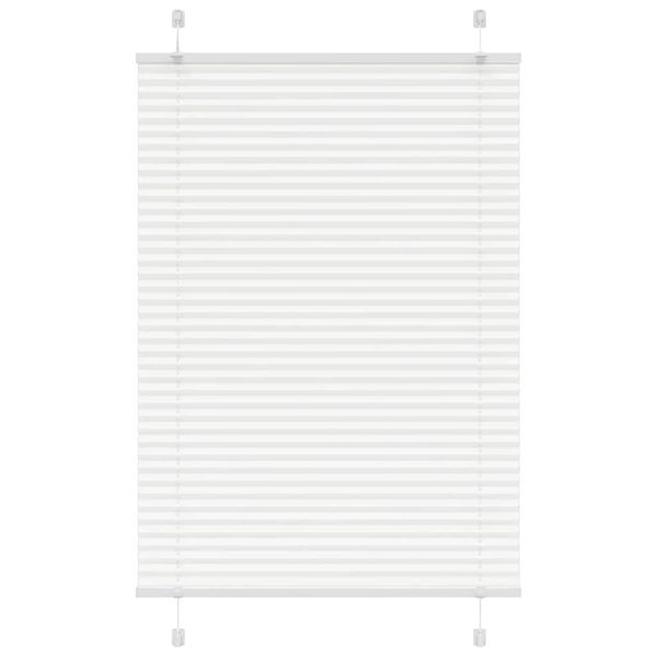 vidaXL plisovaná roleta biela 90x100 cm šírka látky 89,4 cm